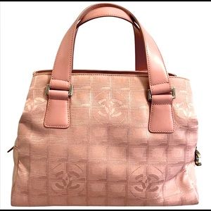 Authentic Chanel pink purse with cc logos